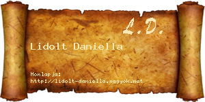 Lidolt Daniella névjegykártya